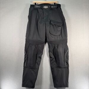 Joe Rocket Motorcycle Riding Pants Men Large Black Padded Biker Adjustable Biker